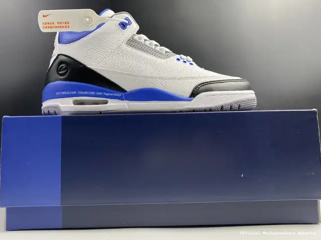 Official Maikesneakers CT8532-040 White 3 Retro Jordan Air Blue 0406